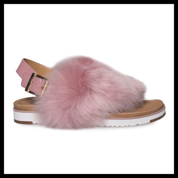 UGG HOLLY SOCH SANDALS PINK New In The Box - Picture 6 of 7